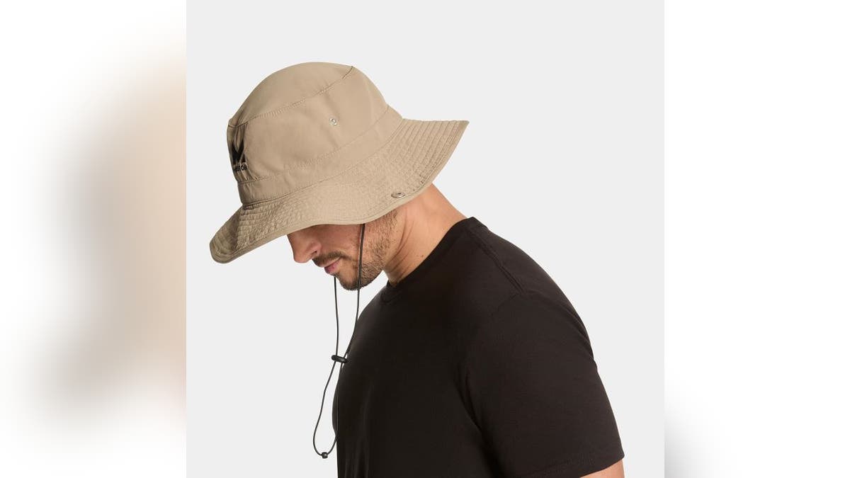 Get a hat that works with your costume and blocks out the sun when you need it to.