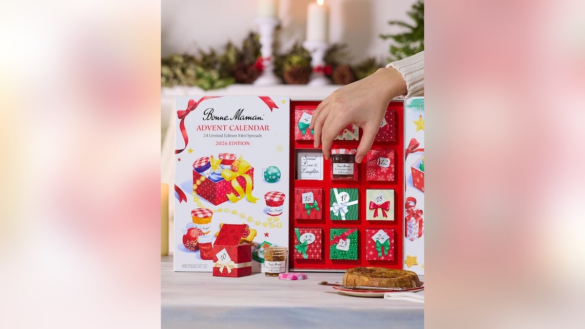 Count down to Christmas with 24 mini fruit spreads from Bonne Maman.