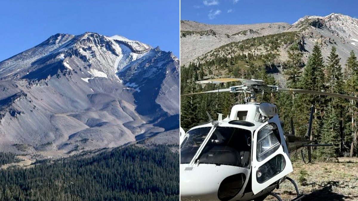 air crews deploy near Mount Shasta