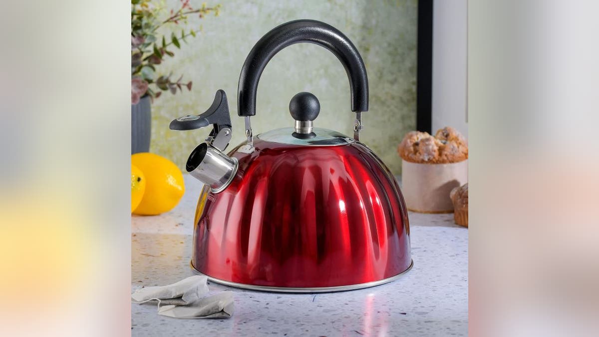Add a festive fall kettle to your kitchen.