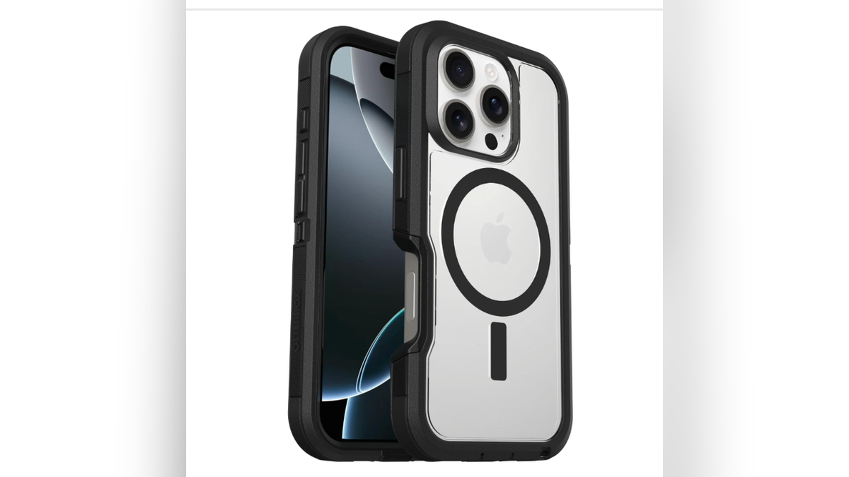 The OtterBox hard shell phone case gives you rugged protection and MagSafe compatibility.