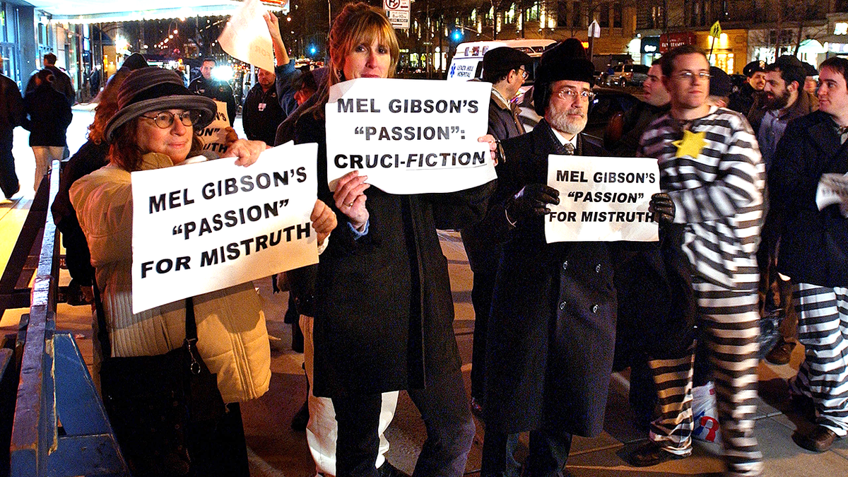 Demonstrators protest Mel Gibson’s