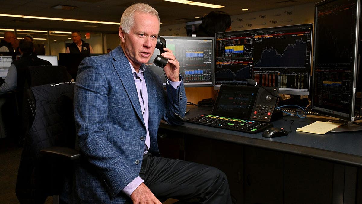 Patrick McEnroe stands at Charity Day 2025 in New York City.