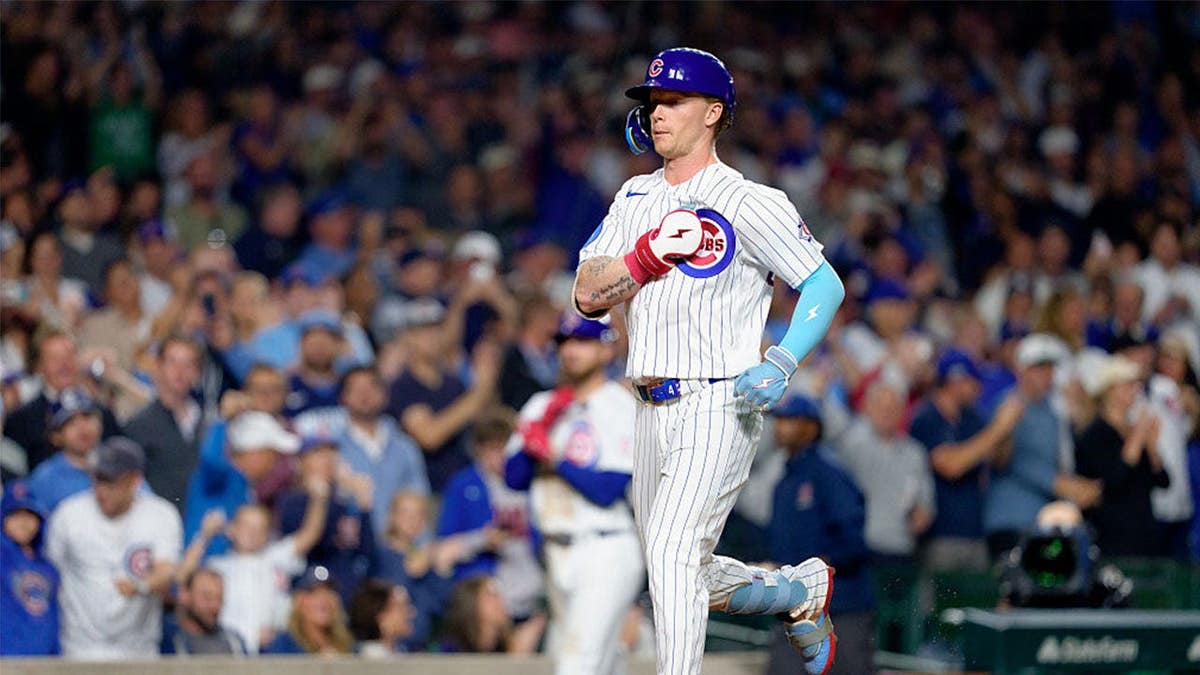 Pete Crow-Armstrong #4 of the Chicago Cubs