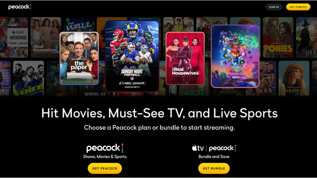 Stream NBC's games this season with the Peacock Premium plan.