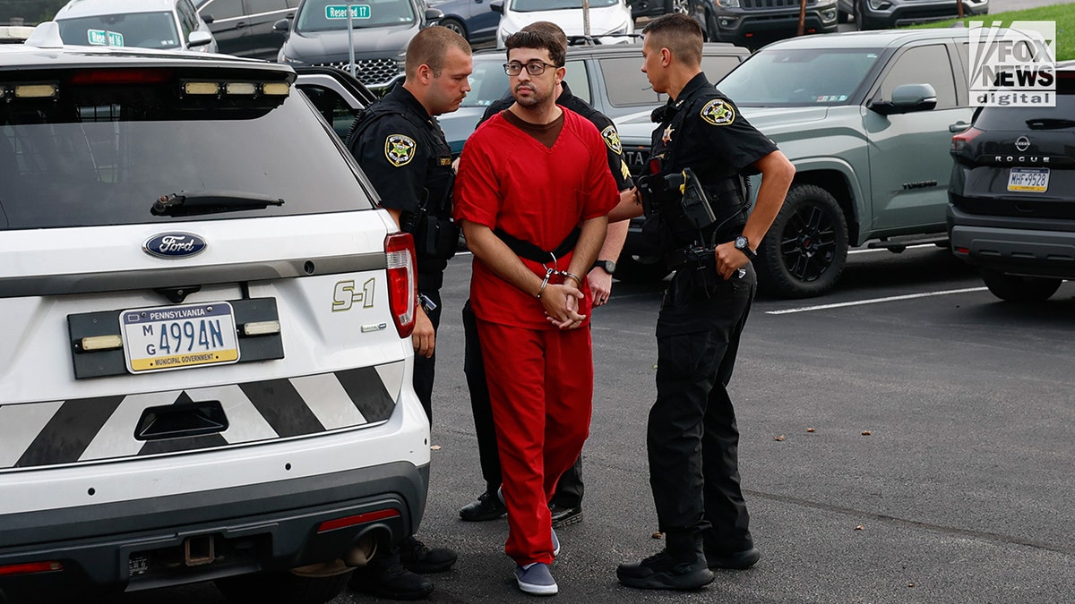 Agostino Abbatiello arrives at Centre County Courthouse in Bellefonte, Pa., Wednesday, Sept. 2, 2026. Abbatiello is accused of masterminding a cocaine ring at Penn State University. (Kamil Krzaczynski for Fox News Digital)