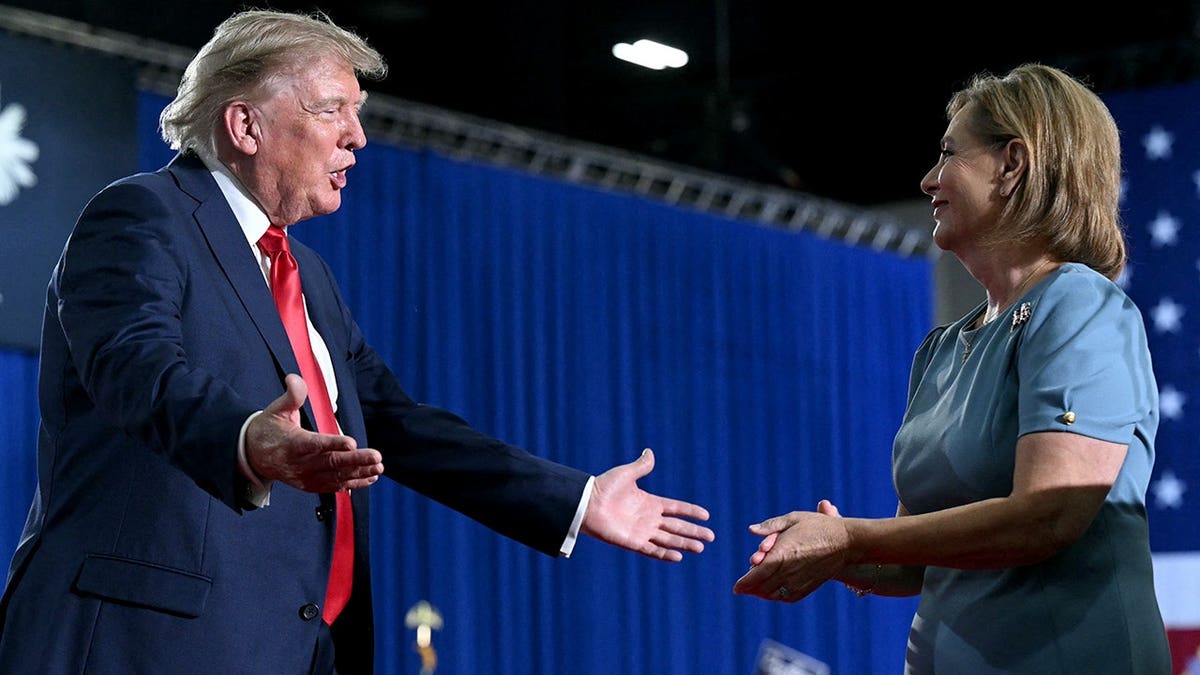 President Donald Trump and Sen. Darline Graham