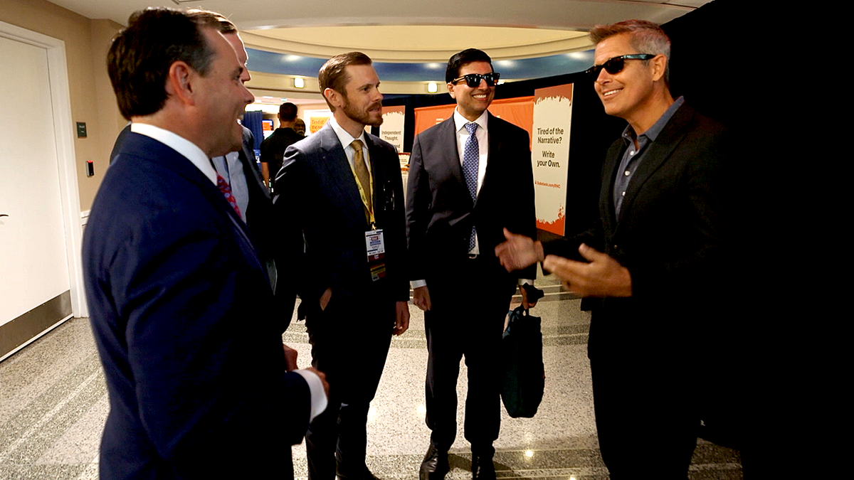 The hosts of the "Ruthless" podcast speak with Transportation Secretary Sean Duffy in the new Fox Nation special "Ruthless: Behind the Scenes RNC 2026."