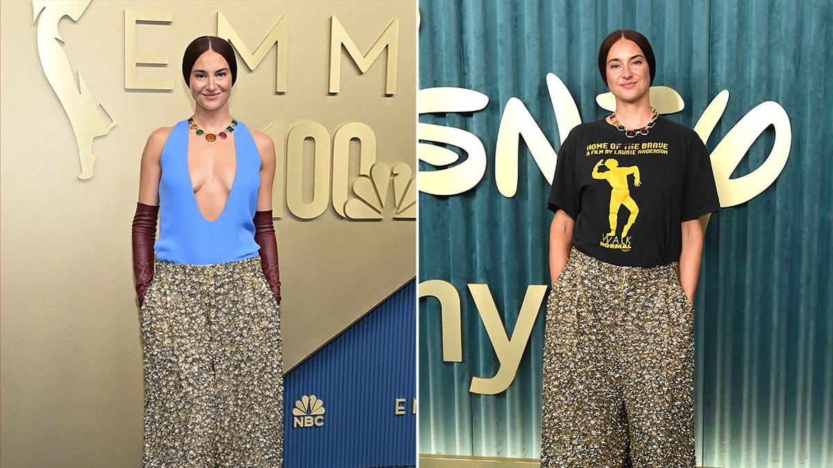 Shailene Woodley attends the Emmy Awards.