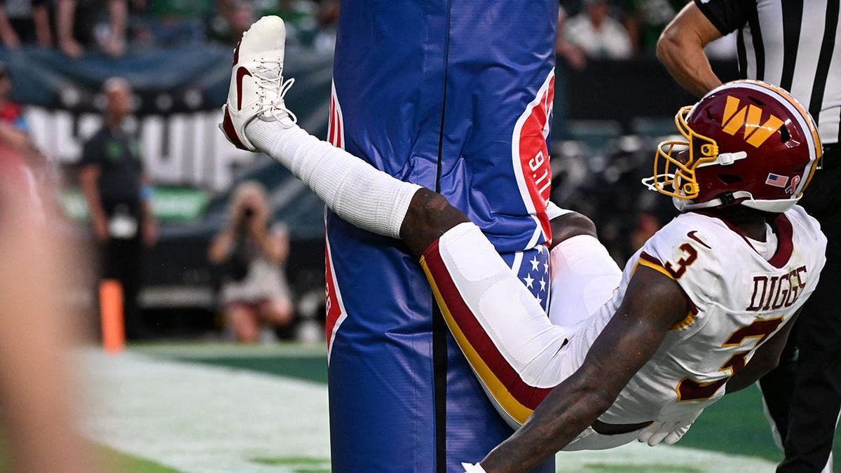 Stefon Diggs celebrates after a touchdown against the Philadelphia Eagles.