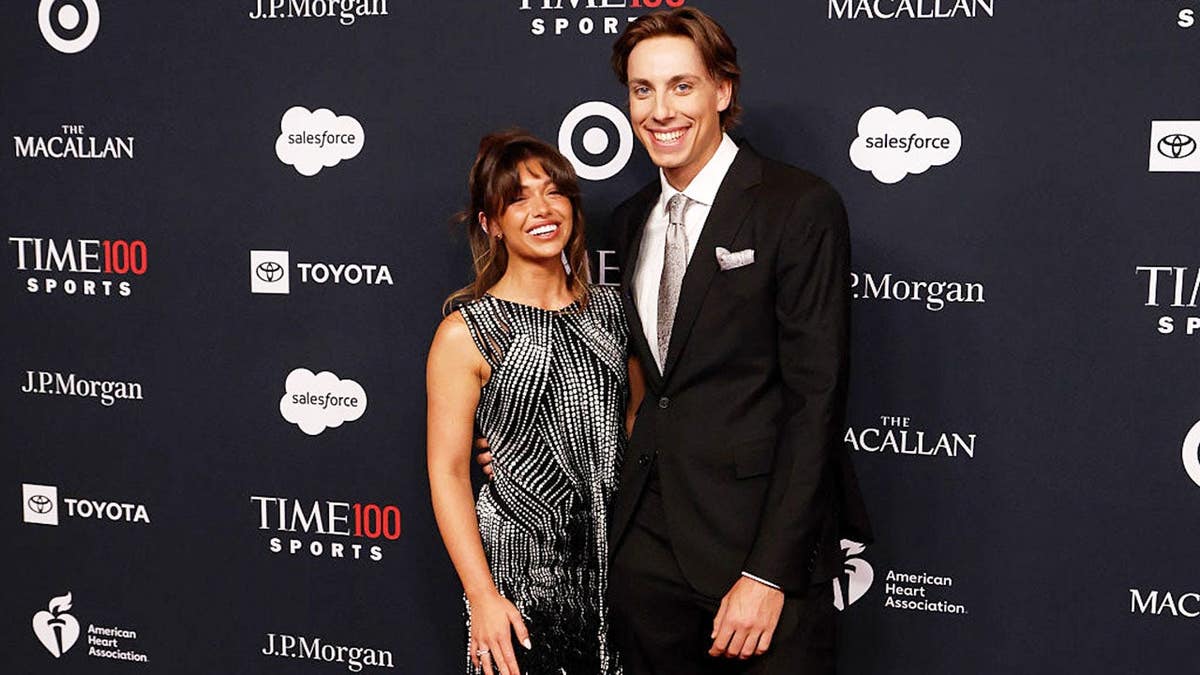 Tabitha Swatosh and Carson Hocevar attend the Time100 Sports Gala in New York City.