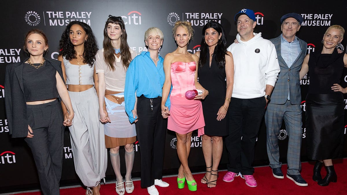 Cast members of Ted Lasso season 4 attend an exclusive evening at The Paley Museum in New York City.