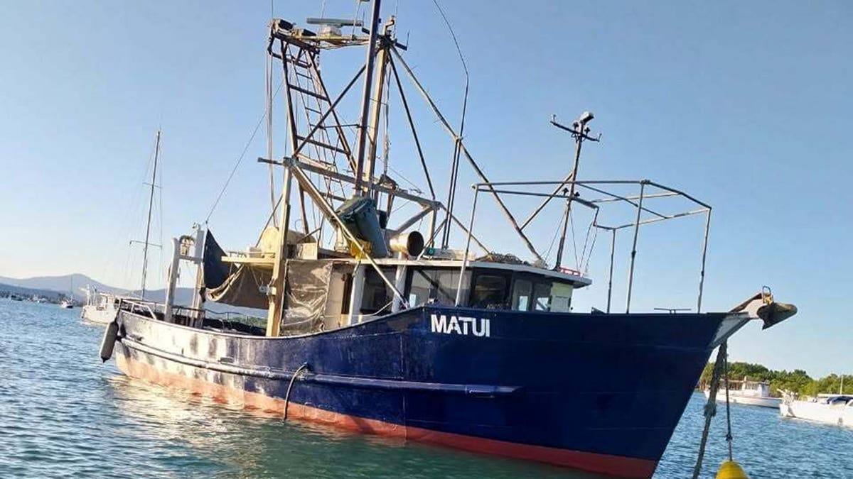 A shipping boat in Vanuatu.