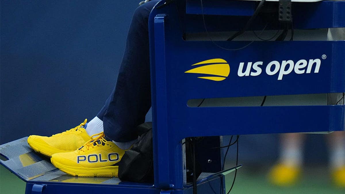 chair umpire during a Women's Singles match on Day Three of the 2026 US Open