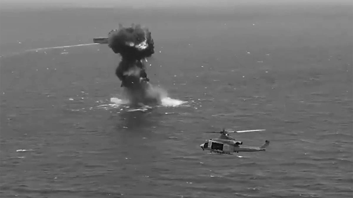 U.S. Southern Command posted a video of the U.S. sinking a vessel on September 8, 2026.