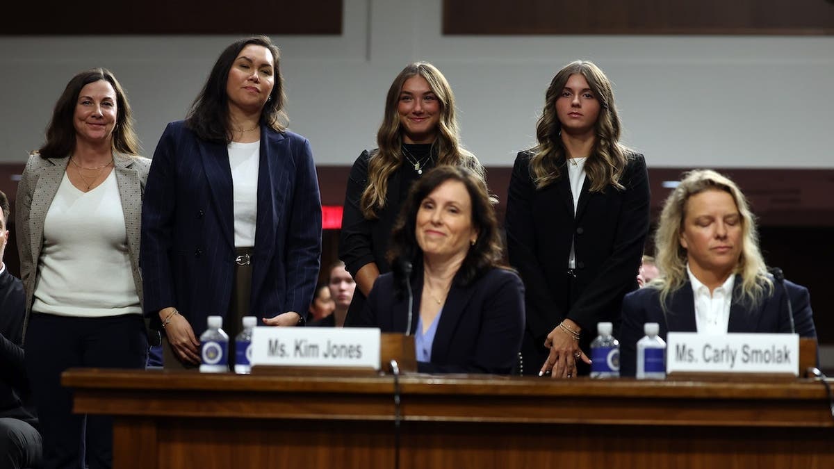 Kim Jones and Carly Smolak testify before the Senate Judiciary Committee in Washington, D.C.