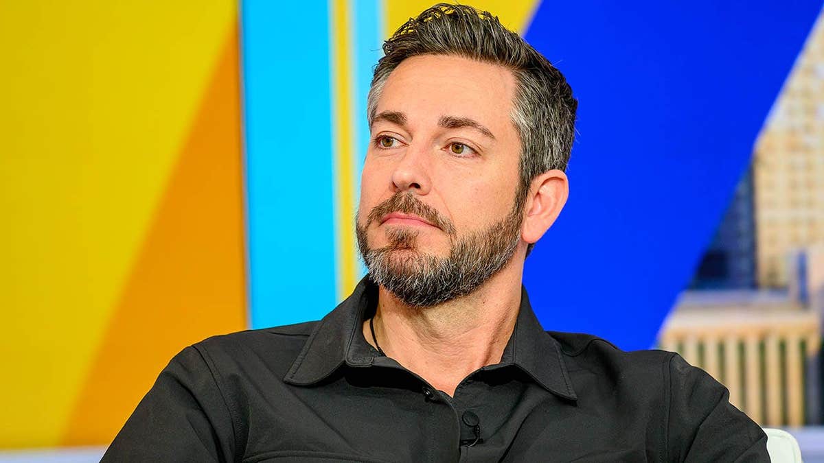 Zachary Levi sits during an interview at Fox News Channel Studios.