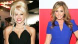 Split side by side image of Anna Nicole Smith and Sandra Taylor.