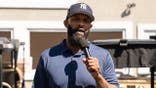 CC Sabathia during golf outing speech