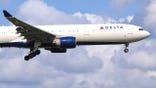 View of Delta plane in sky
