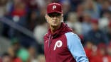 Don Mattingly looks on during a game at Citizens Bank Park.