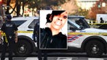 Zytina Mason-Brown inset on background of DC Metropolitan Police officers and patrol car