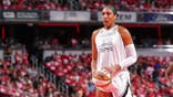 A'ja Wilson of the Las Vegas Aces prepares to shoot a free throw during a WNBA playoff game.