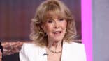 Barbara Eden stands onstage at KTLA 5 during a fundraising special.