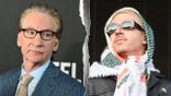 Bill Maher and Macklemore in a split image.