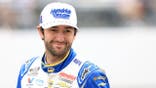 Chase Elliott, driver of the No. 9 NAPA Auto Parts Chevrolet, looks on during qualifying.
