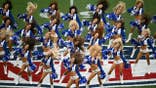 Dallas Cowboys cheerleaders perform at Maracana Stadium in Rio de Janeiro, Brazil.