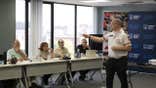 volunteers receive emergency training