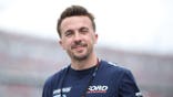 Frankie Muniz walks the grid at Daytona International Speedway prior to the Daytona 500.