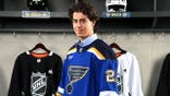 Matthew Mayich poses for a portrait after being selected by the St. Louis Blues.