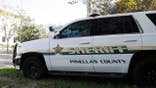 Pinellas County Sheriff deputy parked outside an elections office in St. Petersburg, Florida.
