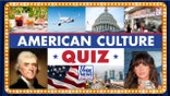 American Culture Quiz, with variety of images displayed in grid
