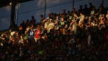 Fans watch the Seattle Seahawks play the New England Patriots during the third quarter at Lumen Field.