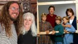 A split of Taran Noah Smith now and a promo photo of the Home Improvement family