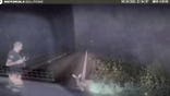 A Texas deputy stands near a deer that suddenly springs up from the ground.