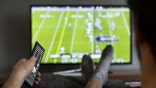 Watching football on TV
