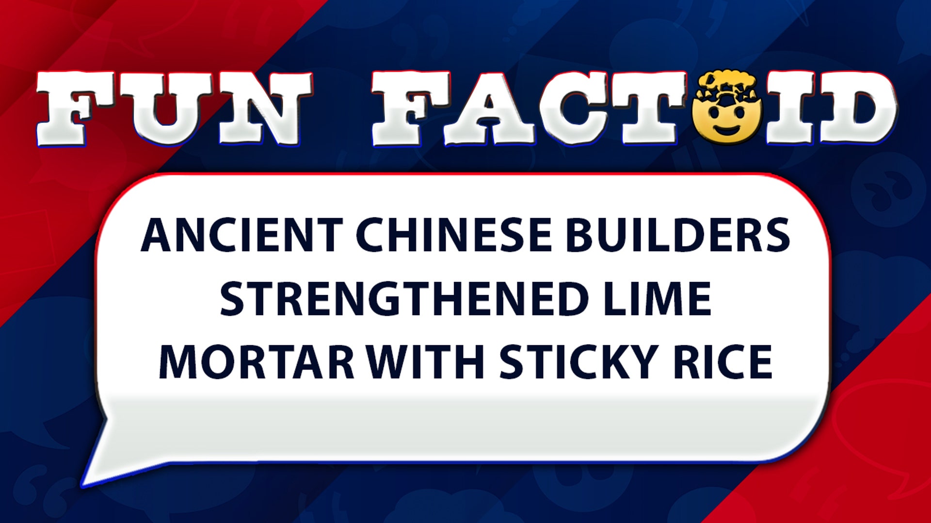 Ancient Chinese builders strengthened lime mortar with sticky rice