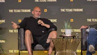 John Fetterman accidentally called himself a "lifelong Republican" at the Texas Tribune Festival, sparking laughs before clarifying his Democratic ties.