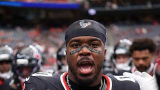NFL le dijo a Azeez Al-Shaair que lo iban a sacar de un partido de l Texans s por un mensaje a favor de Palestina pintado en el interior de los ojos