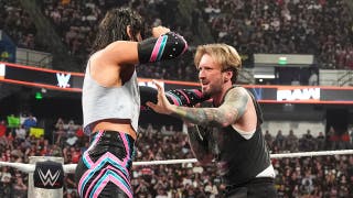 Comedian Matt Mathews faces wrath of WWE stars as he gets dragged into ring on 'Monday Night Raw'