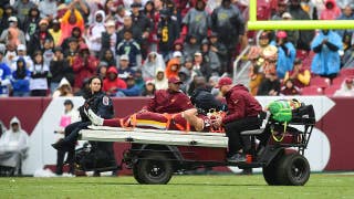 Escena espantosa: Leo Chanel sufre una lesión en el cuello, lo que supone la segunda semana consecutiva en la que los Washington Commanders pasan un susto