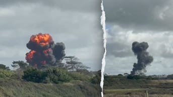 Fighter jet pilots eject moments before fiery crash in Wales - Fox News