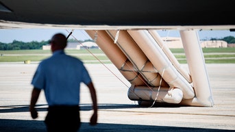 Emergency slide drops from new Air Force One before Trump reveals what happened - Fox News