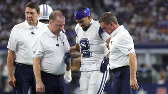 Cowboys cornerback gets stepped on in worst place possible during win over rival - Fox News