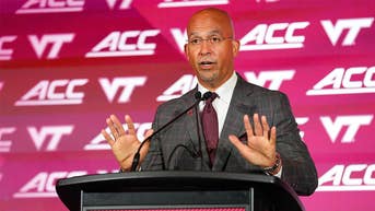 Virginia Tech coach repeatedly says 'Hey, Michael' in bizarre press conference moment - Fox News