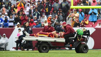 Commanders linebacker carted off after scary hit leaves Dan Quinn exhaling - Fox News